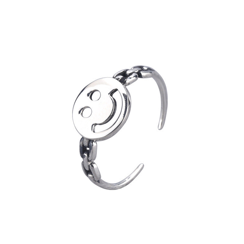 Smile index finger ring adjustable