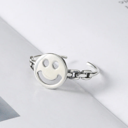 Smile index finger ring adjustable