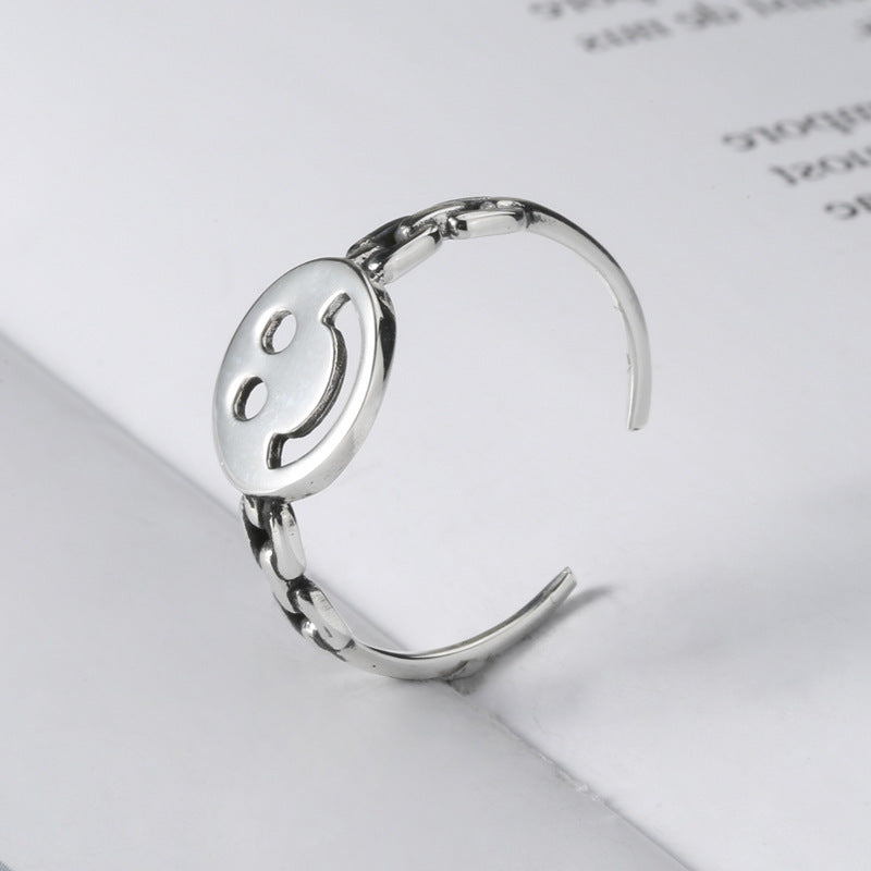 Smile index finger ring adjustable