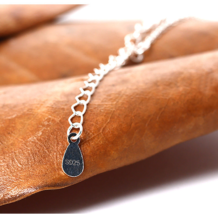 Simple forest leaf bracelet