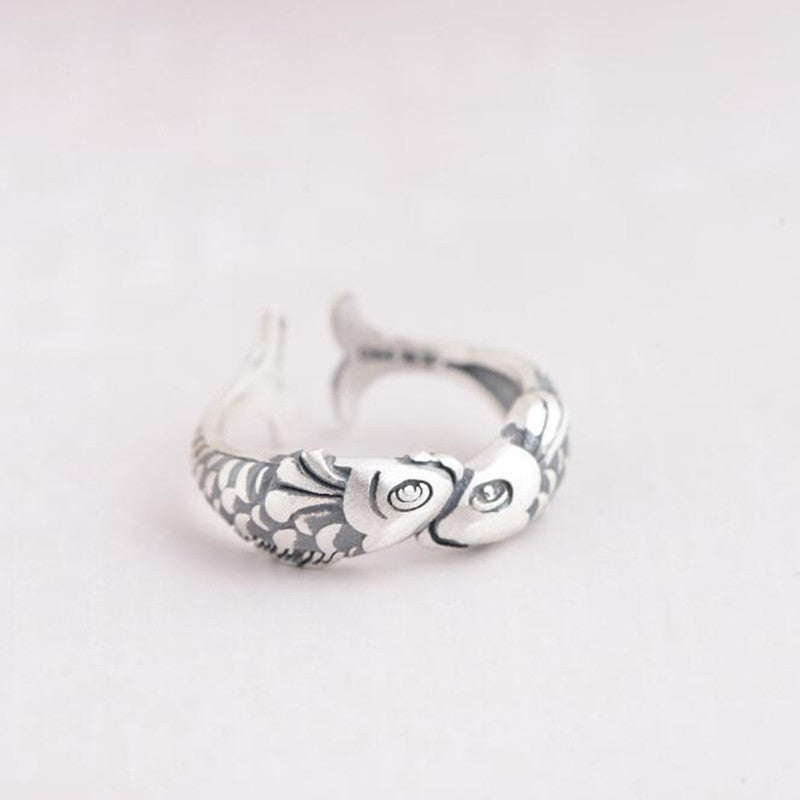 Sterling Silver Vintage Pisces Ring