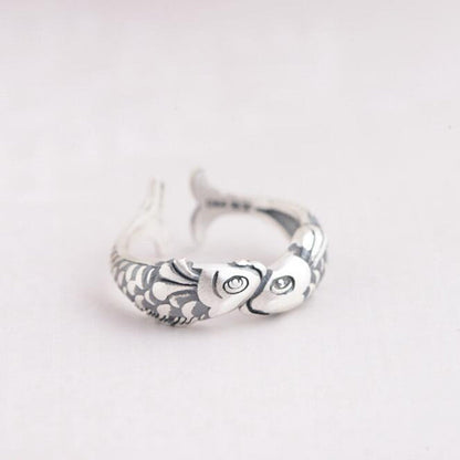 Sterling Silver Vintage Pisces Ring