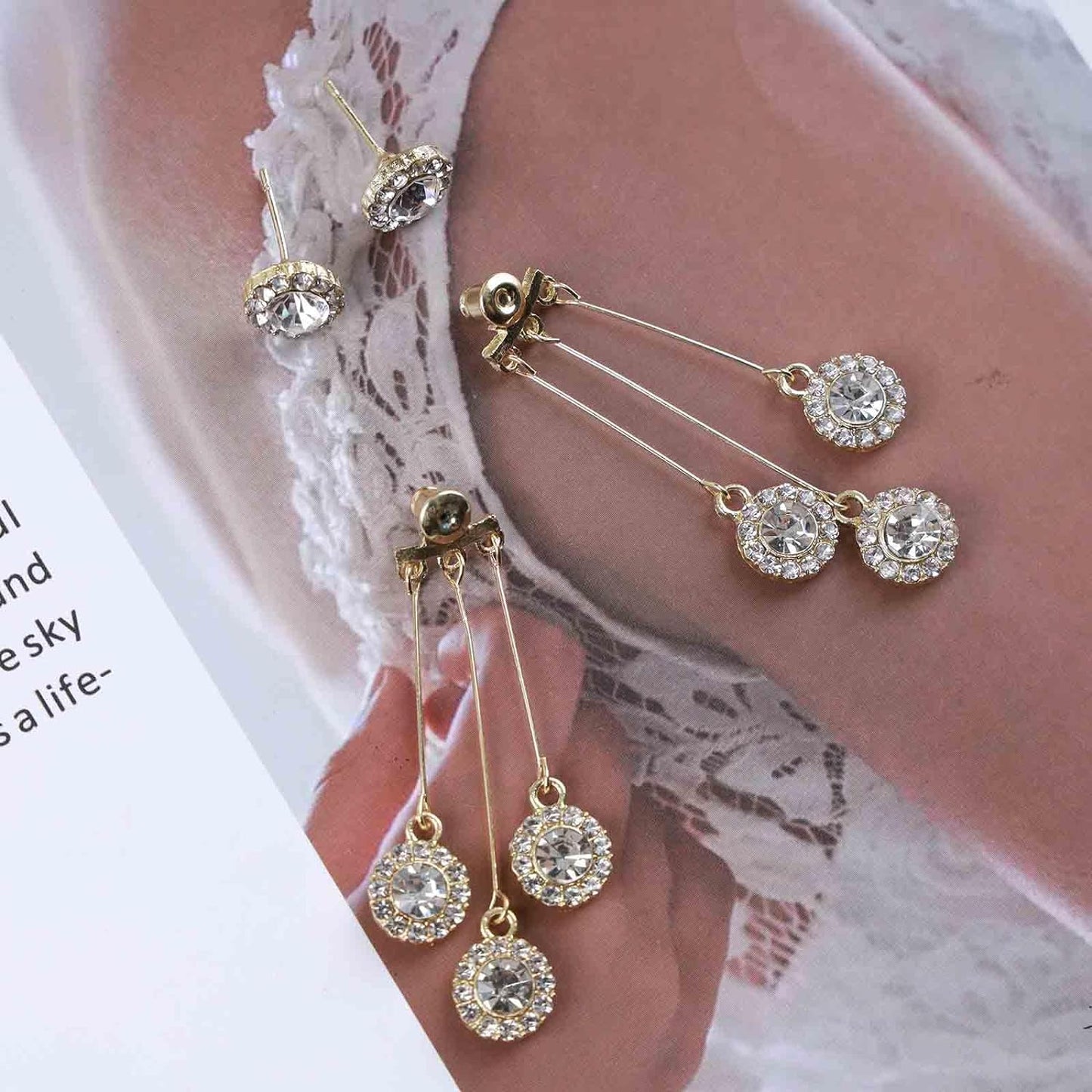 Vintage Crystal Chandelier Earrings