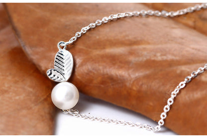 Simple forest leaf bracelet