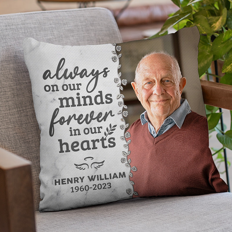 Custom Photo Have No Fear - Memorial Personalized Custom Pillow - Sympathy Gift For Family Members