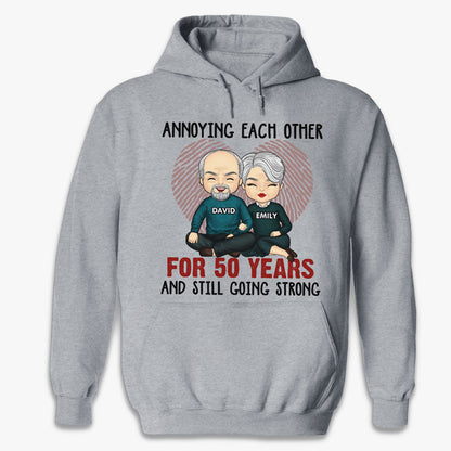 Annoying Each Other For Many Years Still Going Strong - Anniversary Gifts, Gift For Couples, Husband Wife - Personalized Unisex T-shirt