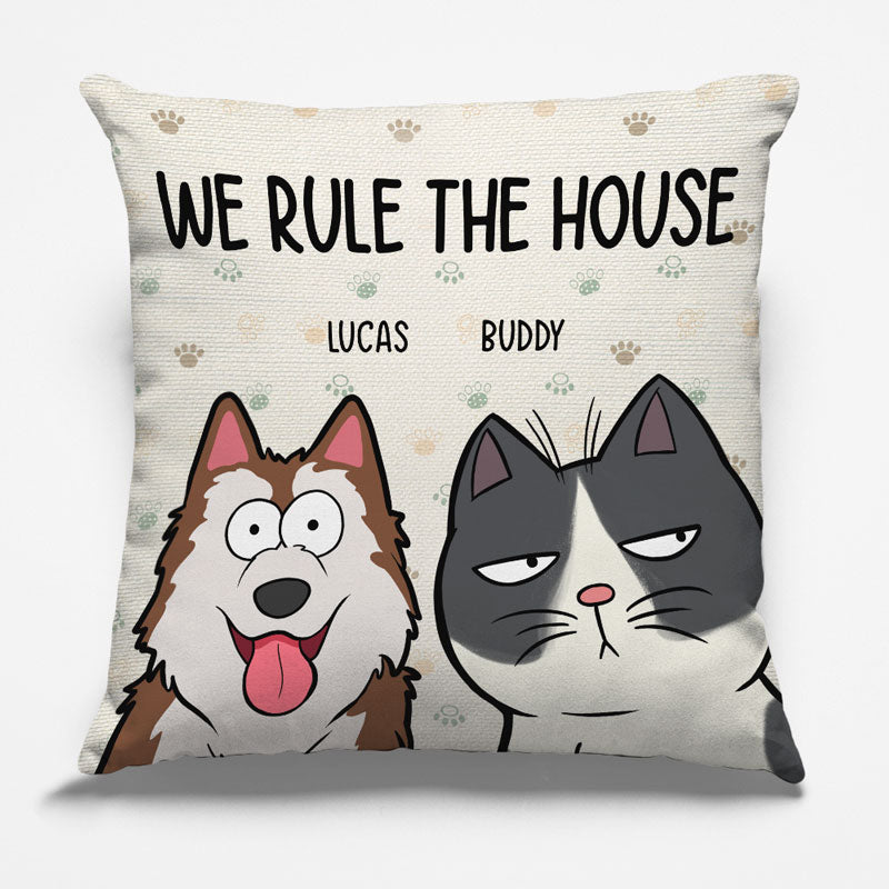 We're The Trouble - Cat Personalized Custom Pillow - Gift For Pet Owners, Pet Lovers