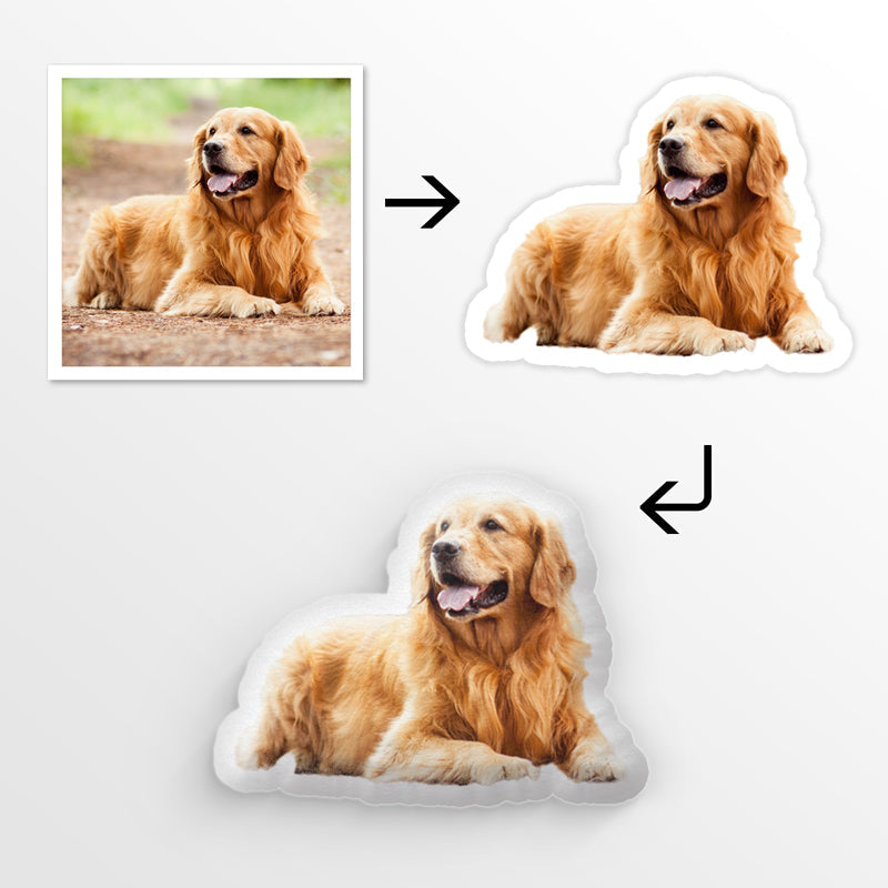 Custom Photo My Beloved Fur Baby - Dog & Cat Personalized Custom Shaped Pillow - Gift For Pet Owners, Pet Lovers