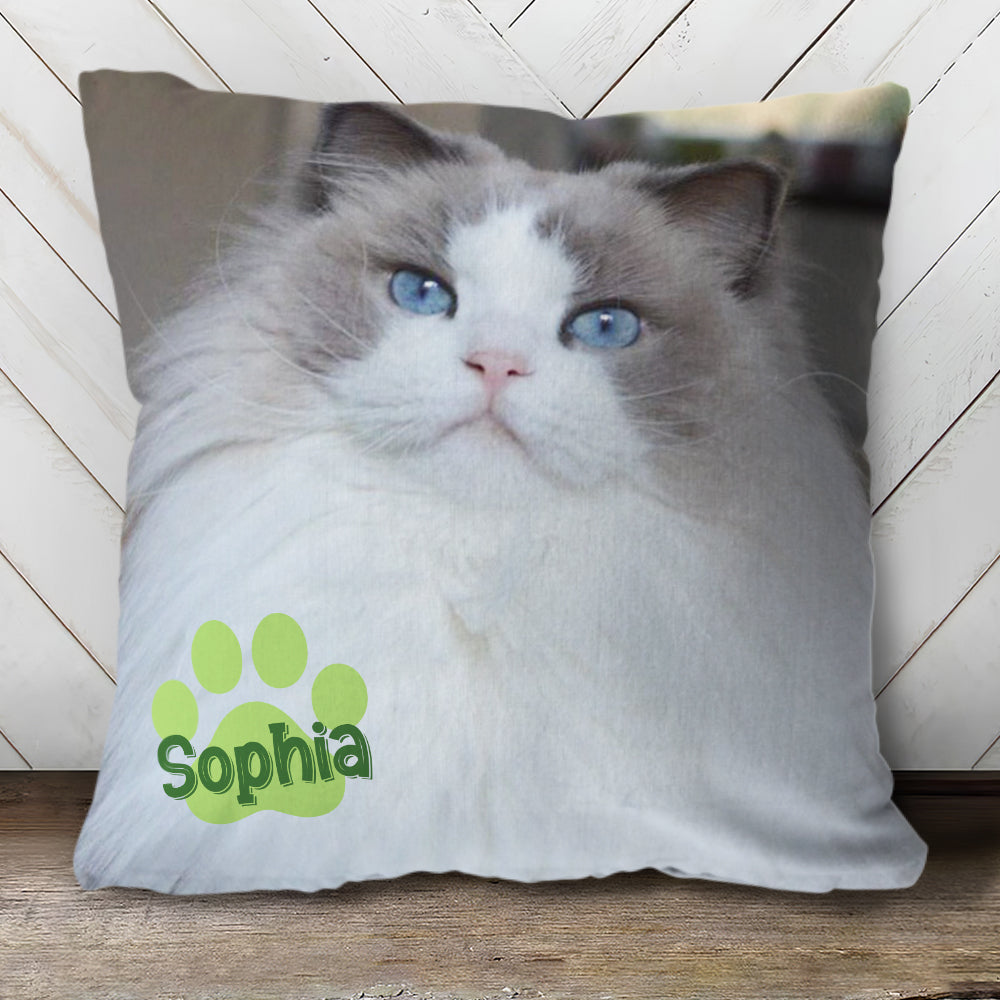 18x18 Pillow - Personalized Pet Pillow, Custom Pillows with Picture, Home Decoration, Unique Home Decor, Funny Pillows, Birthday Gifts, Decorative Pillows, Dog Pillow, Pet Memorial